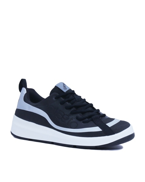 Chanel 22S Mens Silver Grey Black White CC Logo Low Top Trainer Sneaker 43  10 | eBay