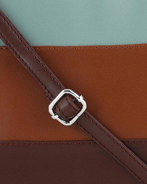 Colourblock Sling Bag with Adjustable Strap