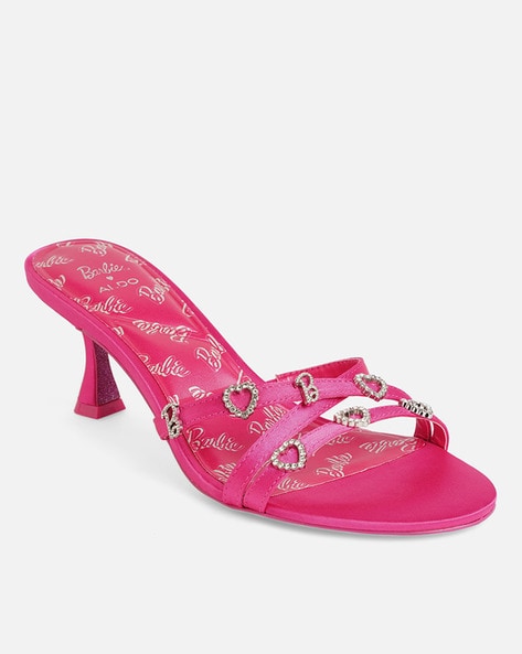 Fuchsia kitten deals heel sandals