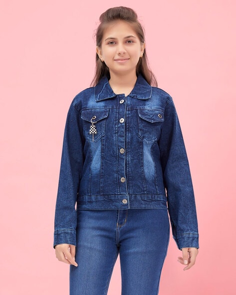 Denim Jackets for Women Plus Size Loose Zipper Jean Cardigan Slim Jacket  Coat with Pockets Casual Outwear Cowboy Outfit at Amazon Women's Coats Shop