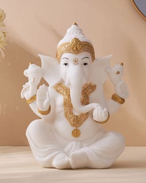 home centre Polyresin Sitting Ganesh Figurine-picture-32