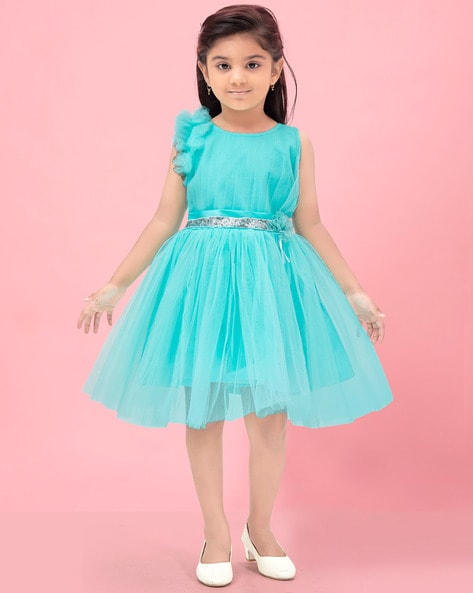 Girls 2024 turquoise dress