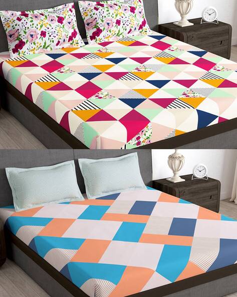 Buy Multicoloured Bedsheets for Home & Kitchen by Story@Home Online