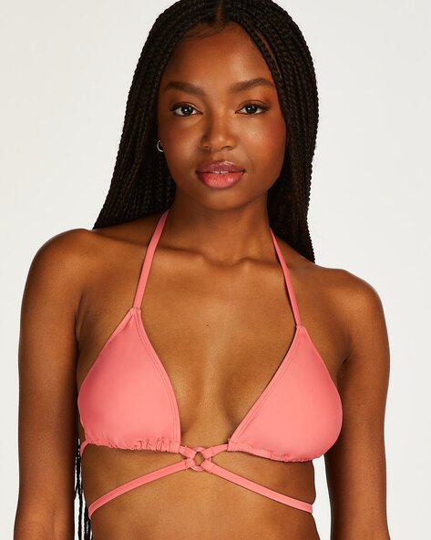 Pour Moi India Front Fastening Underwired Bralette - Bright Orange