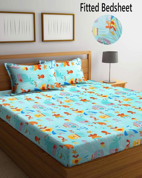 Buy Multicoloured Bedsheets for Home Kitchen by FABINALIV Online Ajio