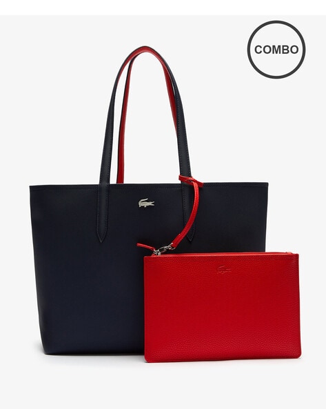 Lacoste tote bag online navy blue