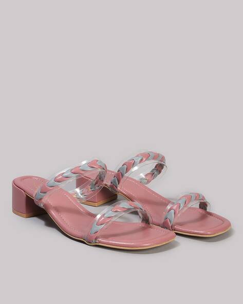Five By Inc.5 Women Dual-Strap Block Heeled Sandals