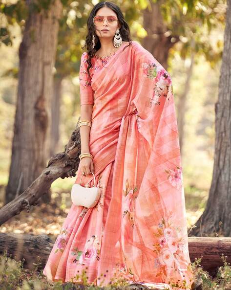 Sttylme - Simple Rhyme Lenin Saree at Rs 1890 | Linen Saree | ID:  26898241688