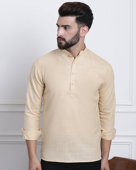 Sojanya Kurta with Band Collar