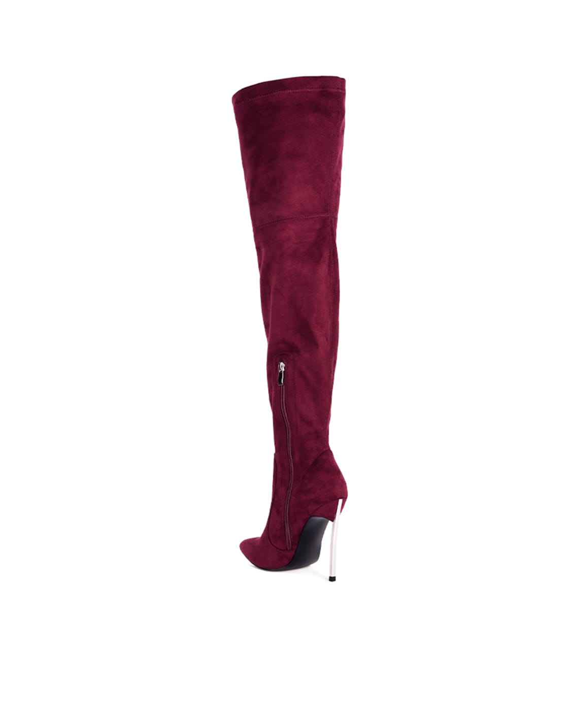 Burgundy suede clearance knee high boots