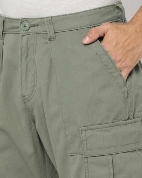 Buy Olive Green Trousers & Pants for Men by DNMX Online