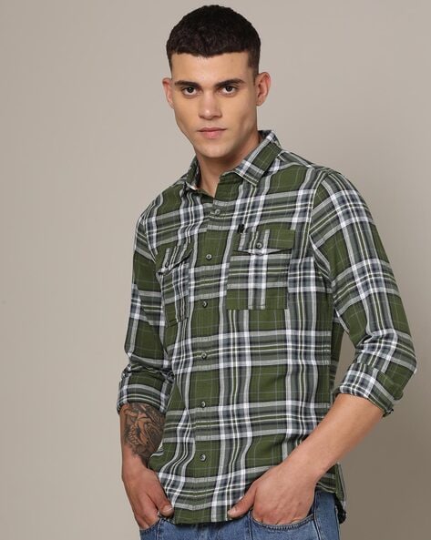 Buy Green Shirts for Men by The Indian Garage Co Online