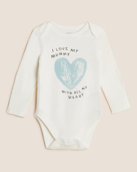 Buy Off White Bodysuits for Infants by Marks Spencer Online - Main Image