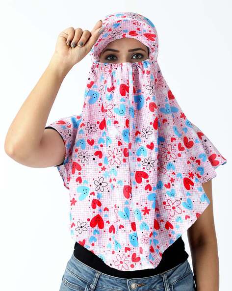 Pack of 2 Printed Face Wraps Price in India