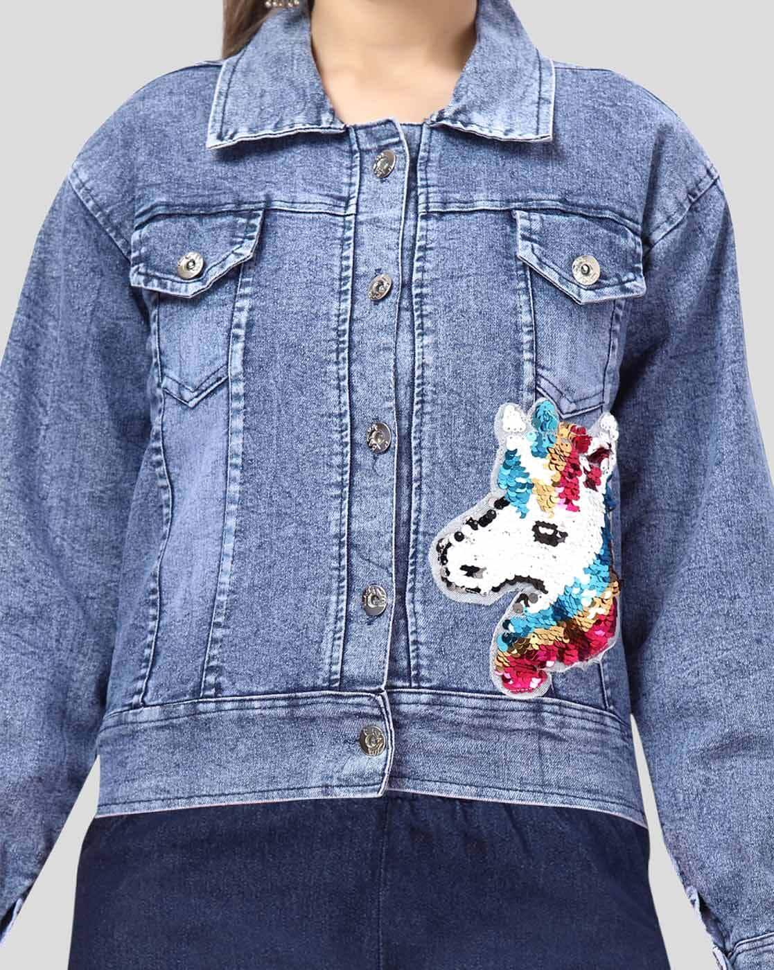 Buy Blue Jackets Shrugs for Girls by MUHURATAM Online