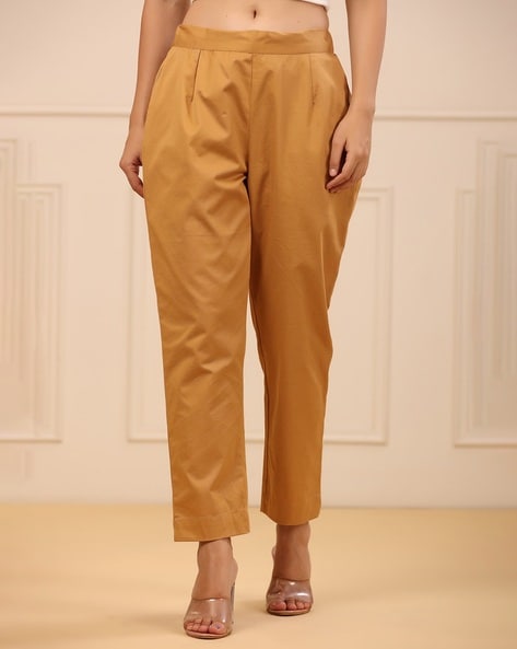 Buy Gold Pants for Women by Juniper Online