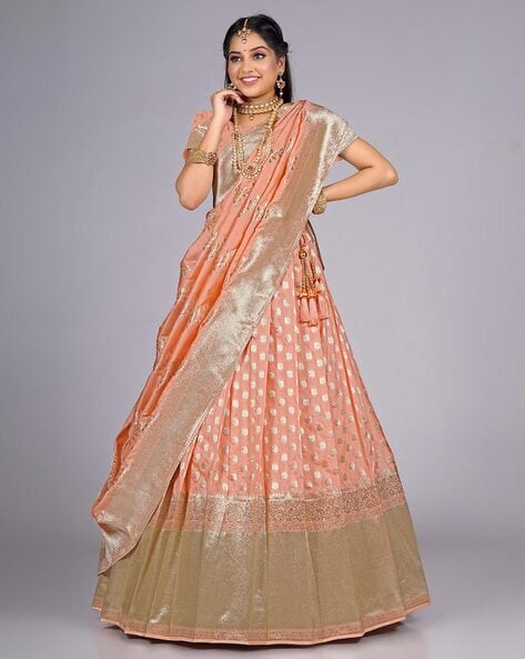 Buy Banarasi Silk Lehenga & Wedding Lehenga For Women - Apella