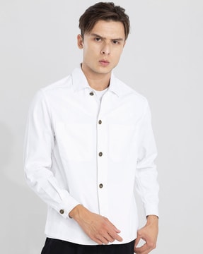 White clearance overshirt mens