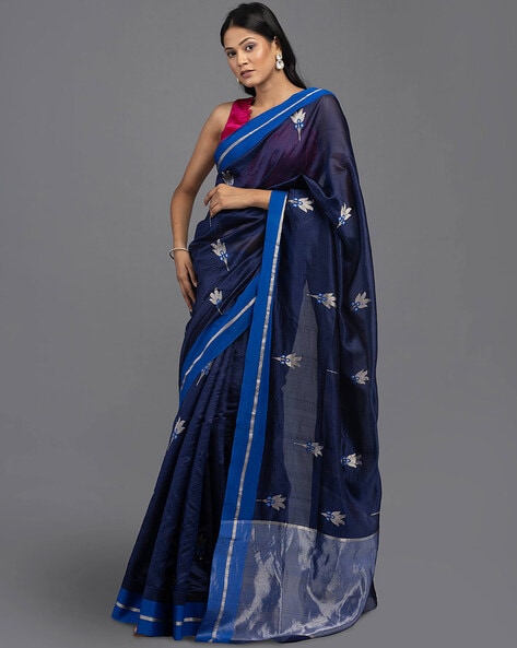 Digital kalamkari printed chanderi silk saree – www.vannamayil.com