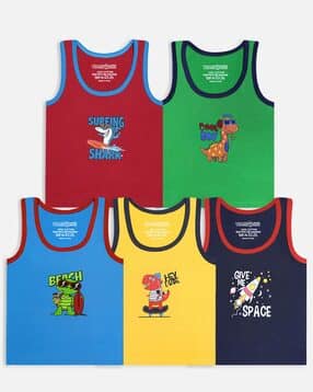 Set of 5 Sleeveless Vests