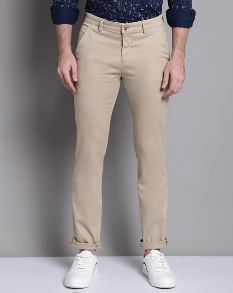 Buy Khaki Trousers & Pants for Men by Cantabil Online | Ajio.com