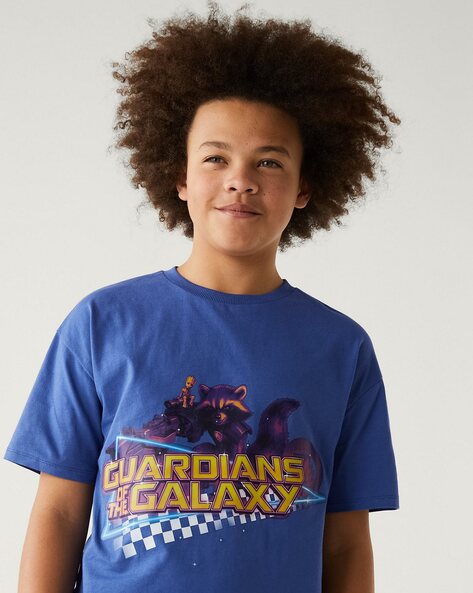 Galaxy print crew clearance neck