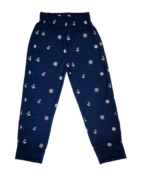 Graphic Print Fitted Track Pants