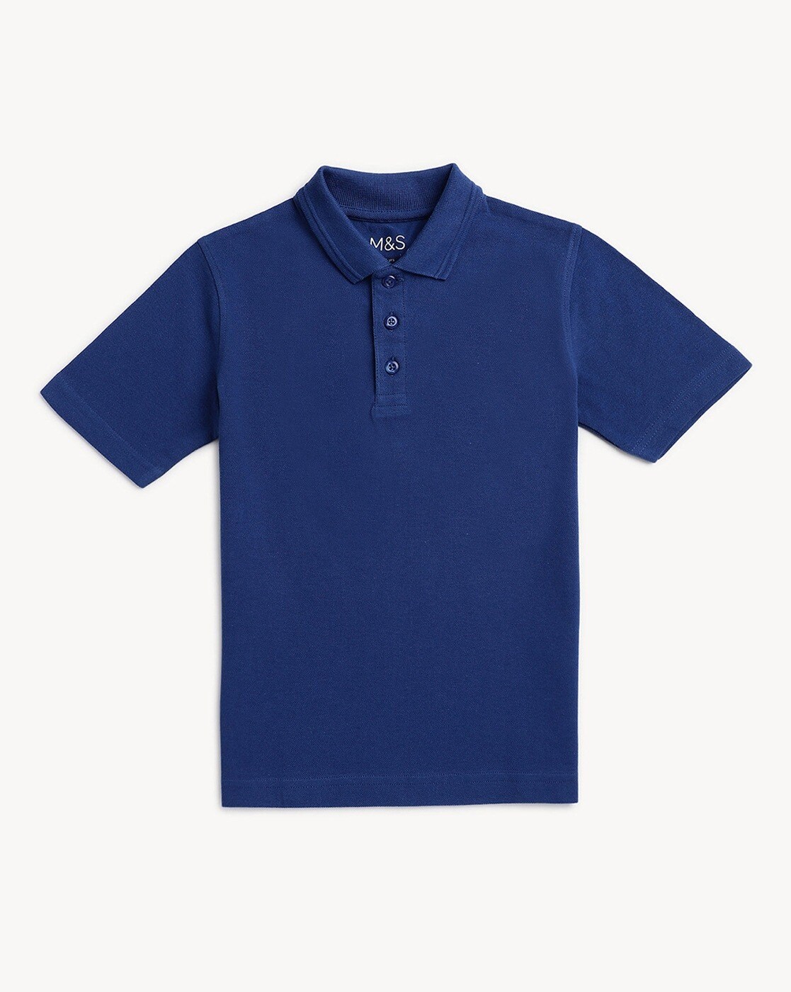 M&S Cotton Polo T-Shirts Navy Blue