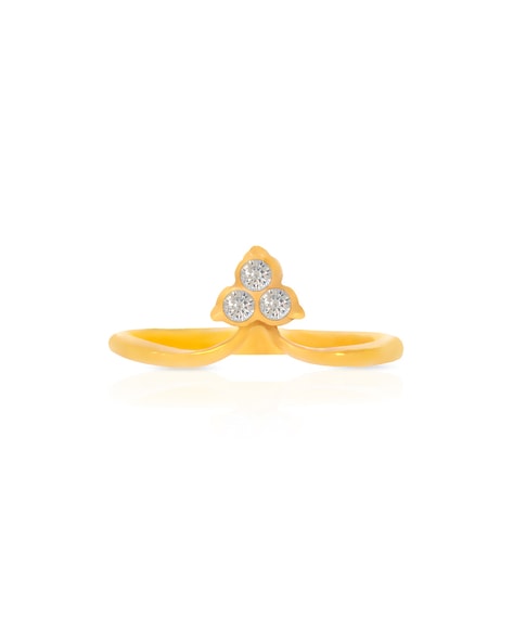 Vanki Style Stone 22 KT Yellow Gold Ring