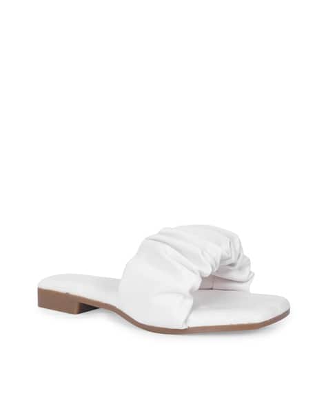 Buy White Flat Sandals for Women by Mehnam Online