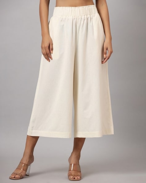 Wide Leg Cropped Pants Price in India