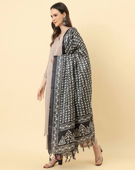 Printed Dupatta with Tassels Price in India