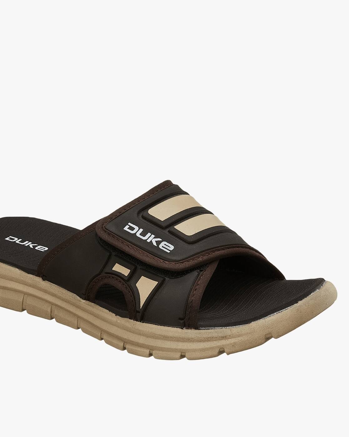 Men Slides with Velcro Fastening