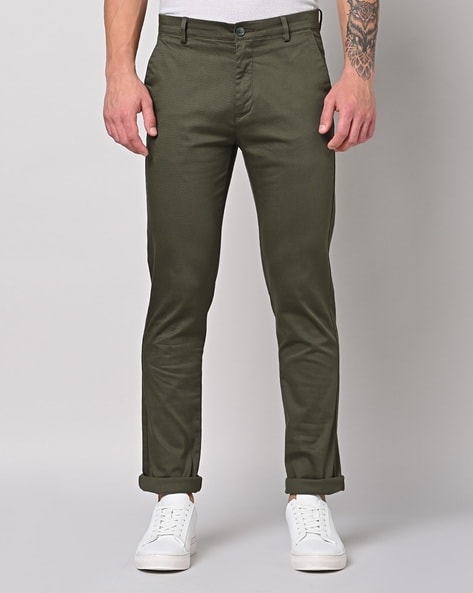 COMBRAIDED Slim Fit Men Dark Green Trousers - Buy COMBRAIDED Slim Fit Men  Dark Green Trousers Online at Best Prices in India | Flipkart.com
