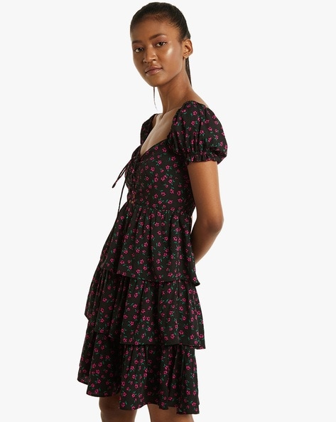 Floral 2024 layered dress