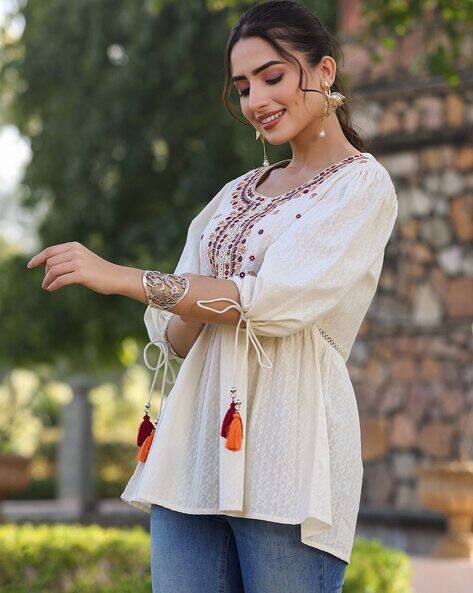 off white tunic shirt