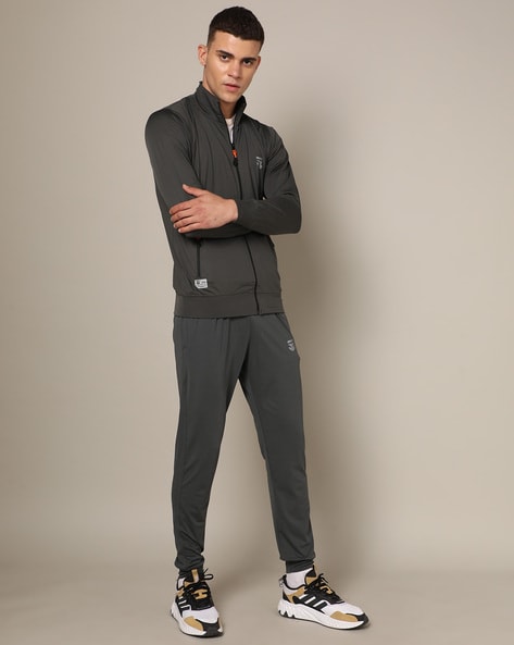 Grey tracksuit clearance set mens