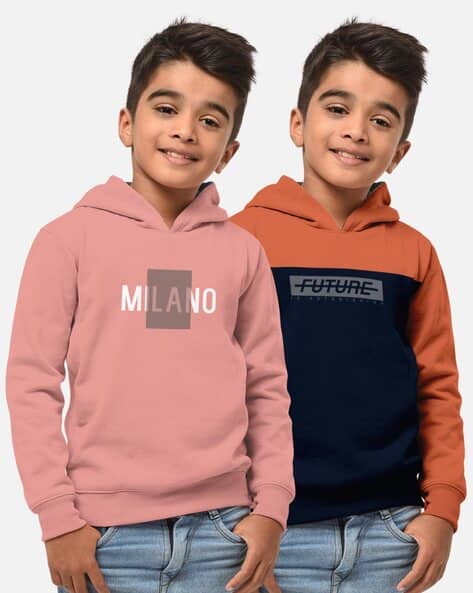 Hellcat Pack of 2 Printed Hooded T-Shirts