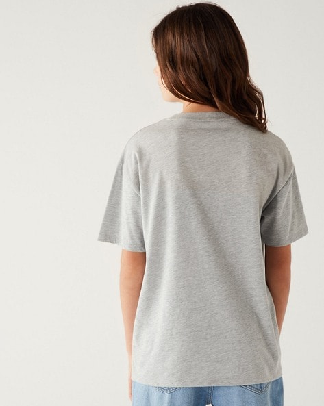 Printed sweatshirt - Grey marl/Stranger Things - Ladies