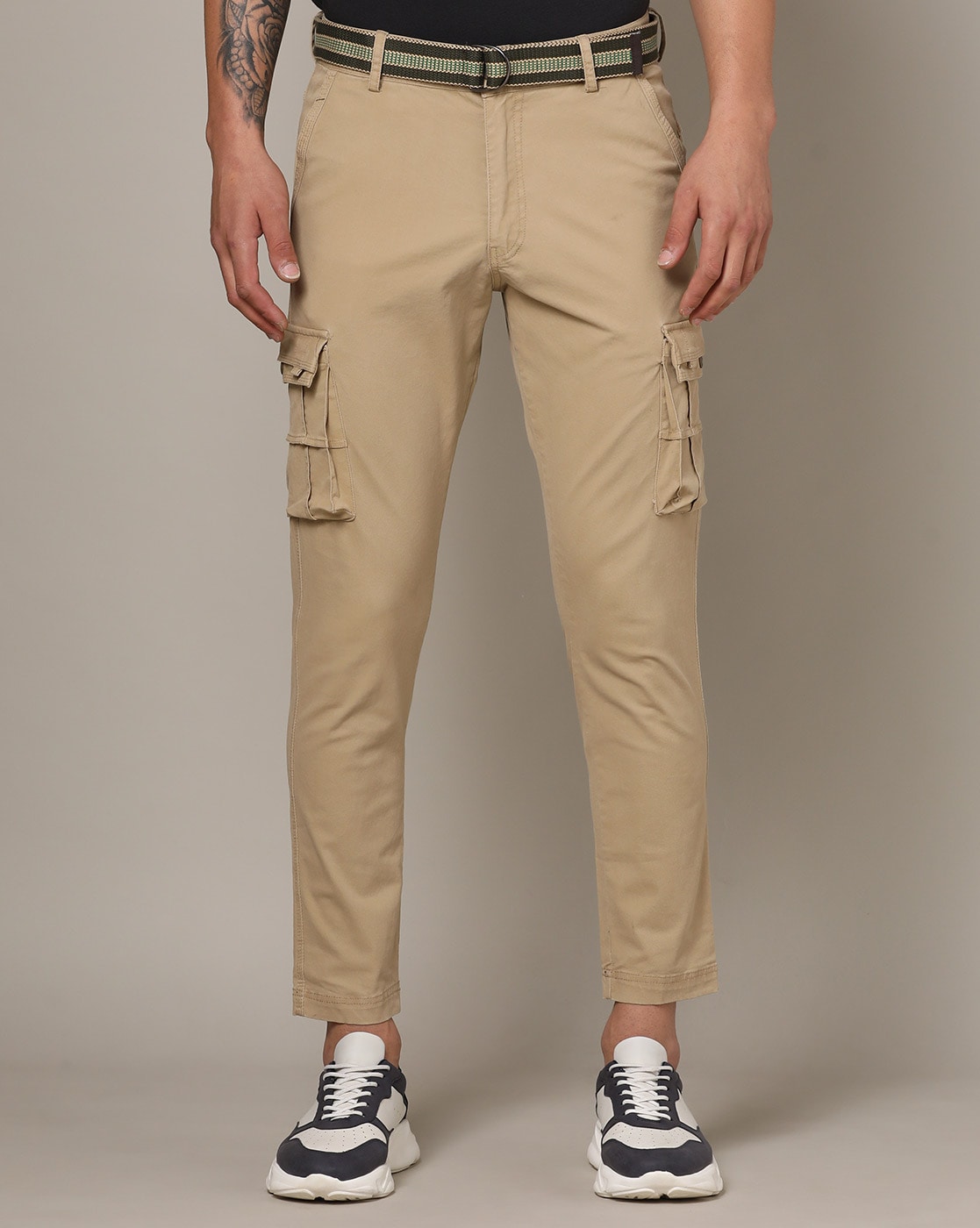 BDG Sand Linen Multi-Pocket Cargo Pant | Urban Outfitters