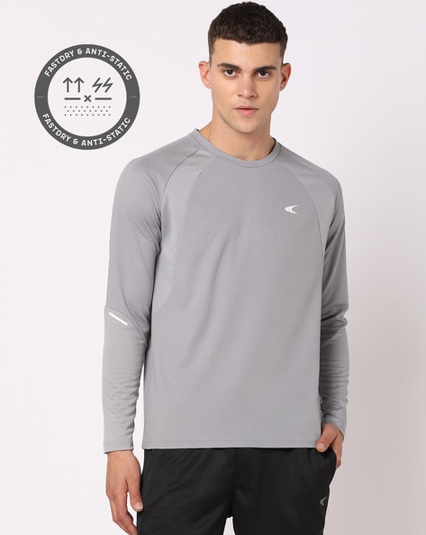 Regular Fit Active Training Printed Crew-Neck T-Shirt