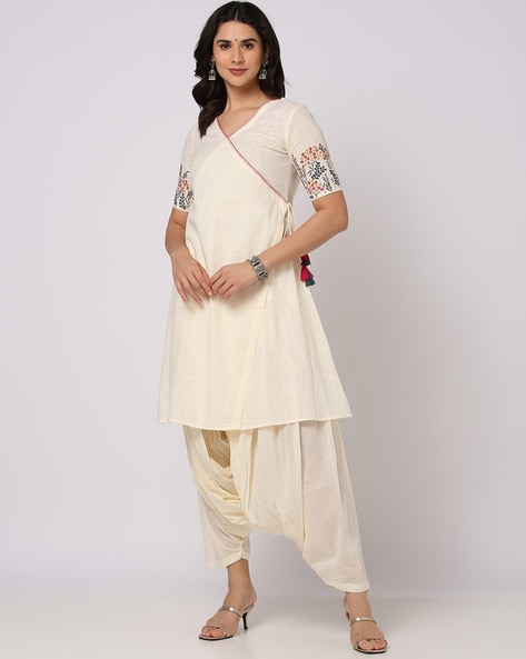 Isha Life Panchakacham Dhoti Unisex Dhoti Pants for both casual (Off - White)  | eBay