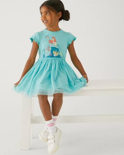 Marks & Spencer Mermaid Print Fit & Flare Dress