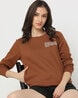 Buy Brown Sweatshirt & Hoodies for Women by DNMX Online | Ajio.com