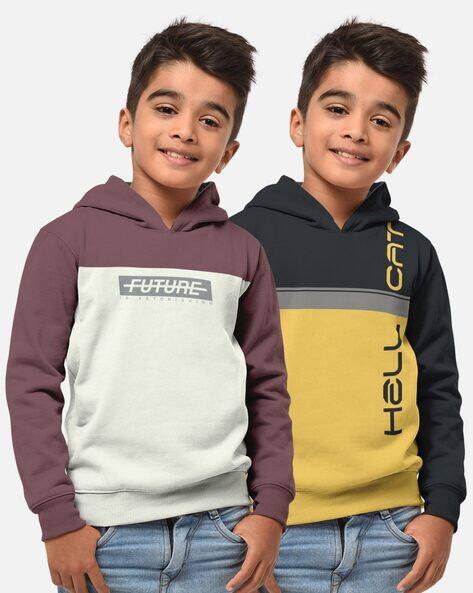 Hellcat Pack of 2 Printed Hooded T-Shirts