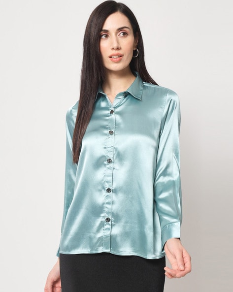 Buy Blue Shirts for Women by Charmgal Online