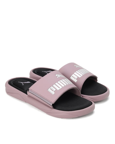 Puma slides hot sale mens purple