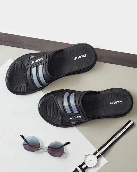 Men Slides with Velcro Fastening