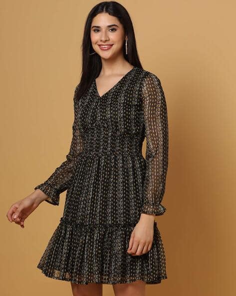 JDY BY ONLY Floral Print Tiered Dress