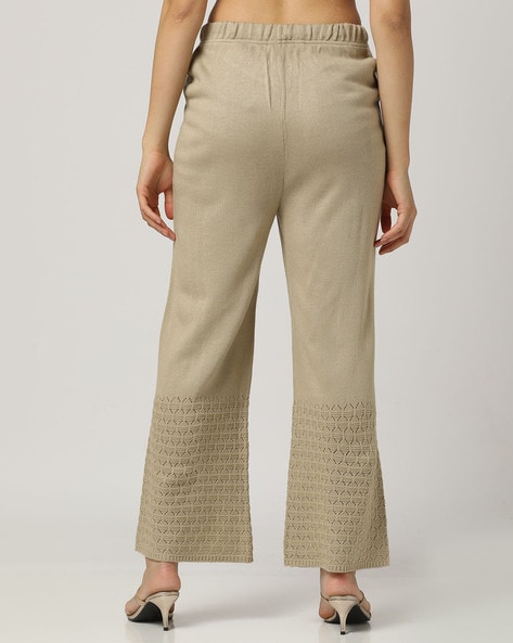 Cut Knit Out Pointelle Pants